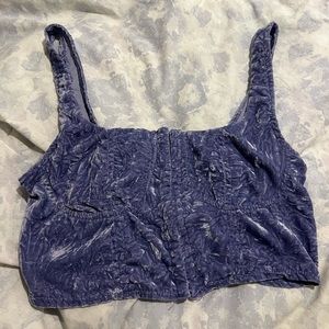 Wild Fable | Purple Velvet Corset Top